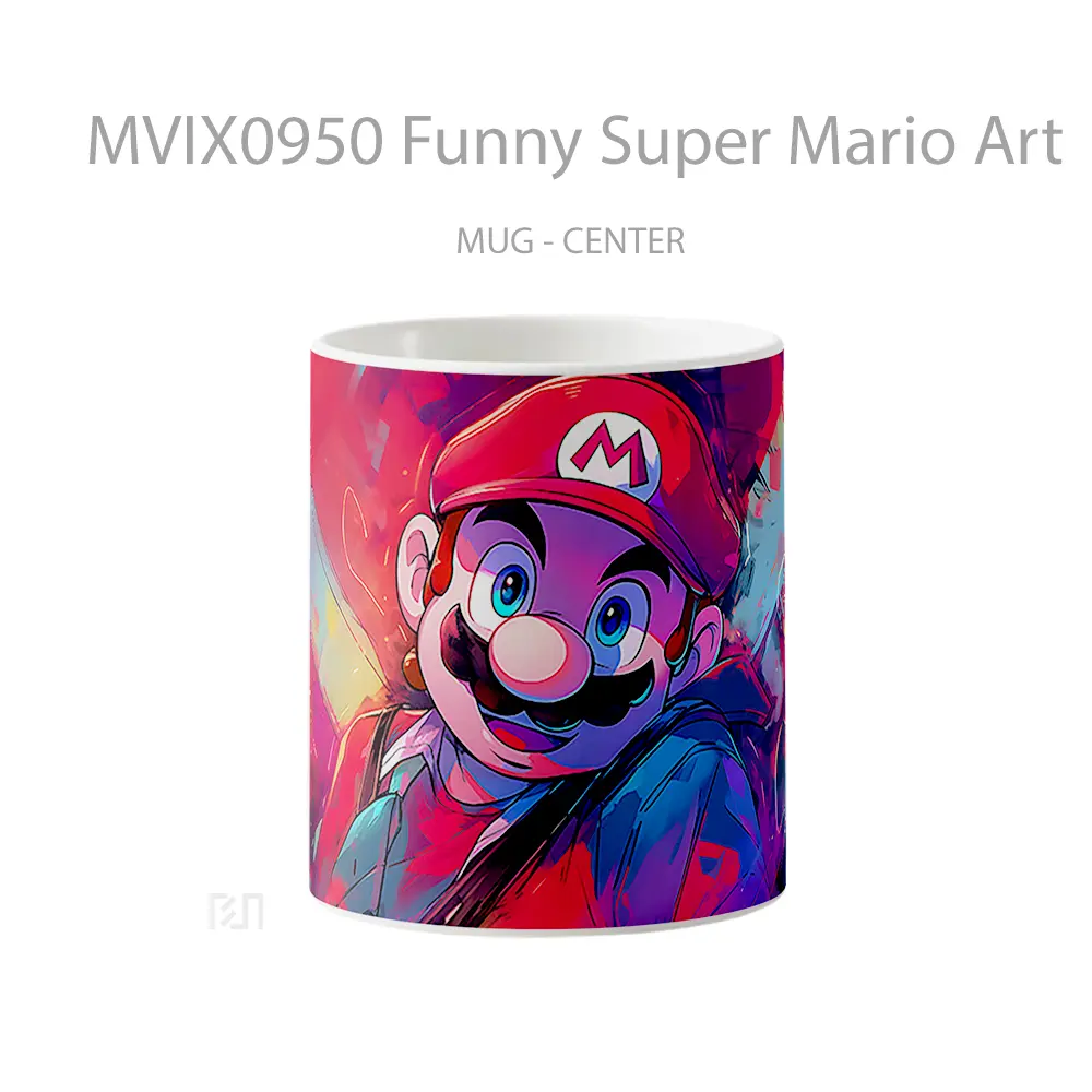 Mug Funny Super Mario Art Gelas Keramik Desain Unik
