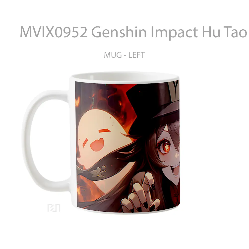 Mug Genshin Impact Hu Tao Ghosts Gelas Keramik Desain Unik - All-side / Desain