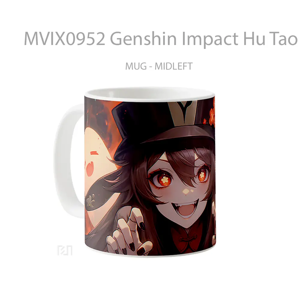 Mug Genshin Impact Hu Tao Ghosts Gelas Keramik Desain Unik - All-side / Desain