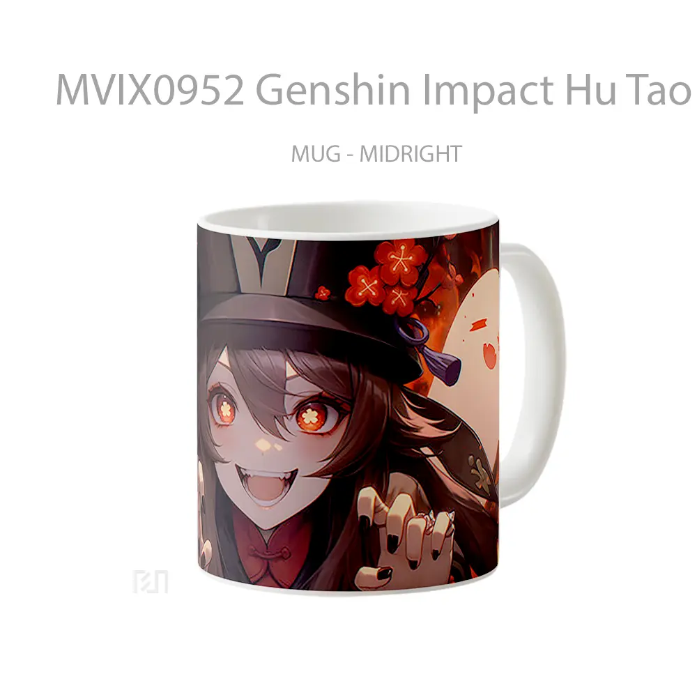Mug Genshin Impact Hu Tao Ghosts Gelas Keramik Desain Unik - All-side / Desain