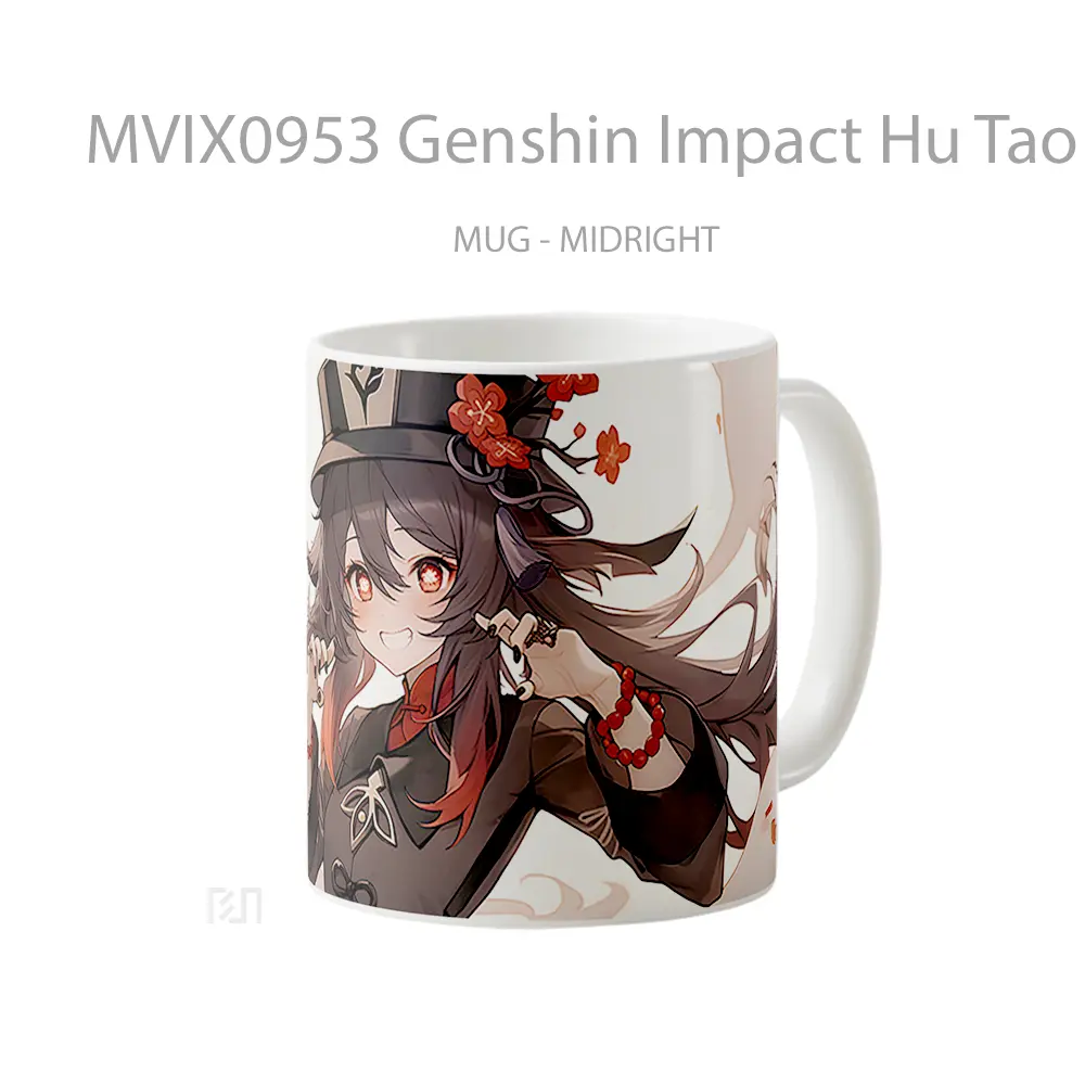 Mug Genshin Impact Hu Tao Smiling Koleksi Mug Limited Edition - All-side / Desain