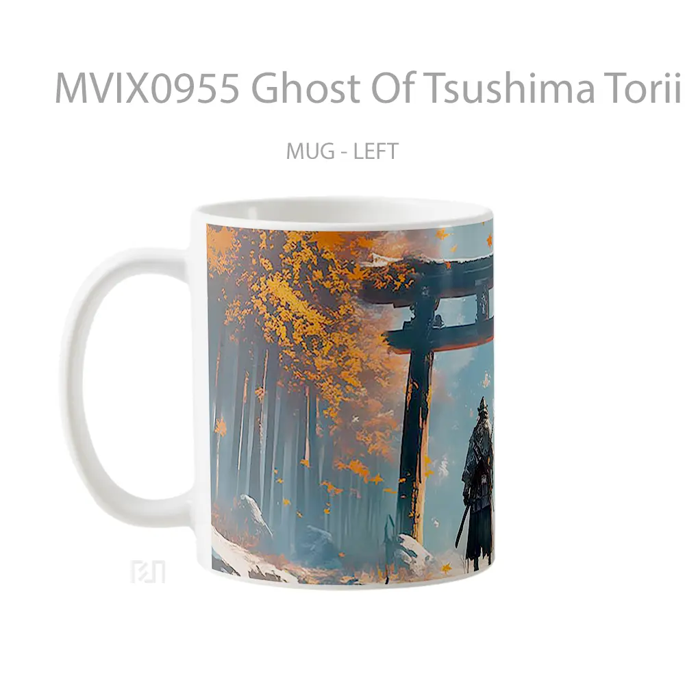 Mug Ghost Of Tsushima Torii Gate Samurai Koleksi Mug Limited Edition - All-side / Desain