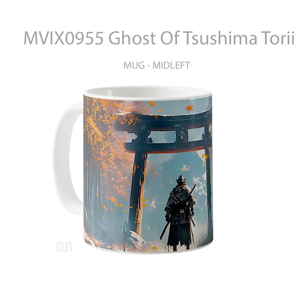 Mug Ghost Of Tsushima Torii Gate Samurai Koleksi Mug Limited Edition - All-side / Desain
