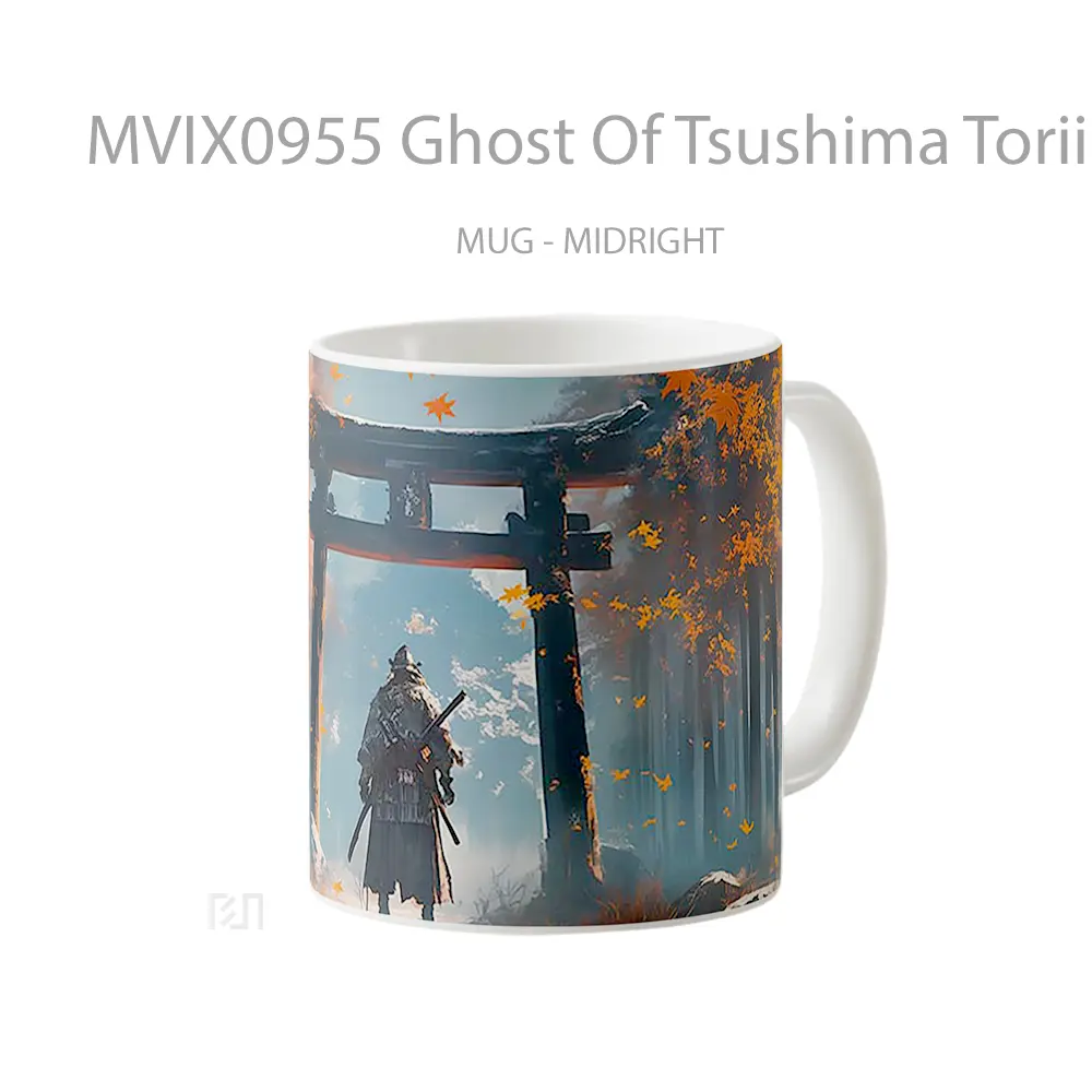 Mug Ghost Of Tsushima Torii Gate Samurai Koleksi Mug Limited Edition - All-side / Desain