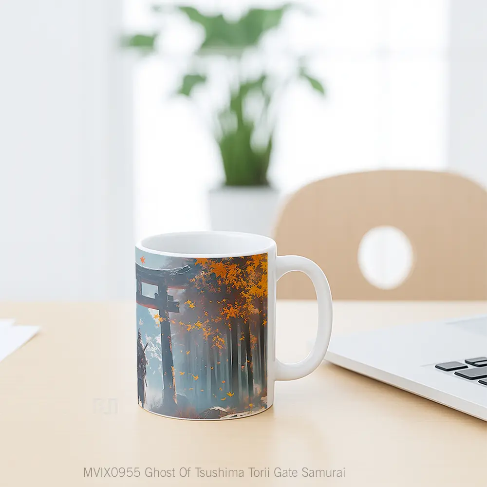 Mug Ghost Of Tsushima Torii Gate Samurai Koleksi Mug Limited Edition - All-side / Desain