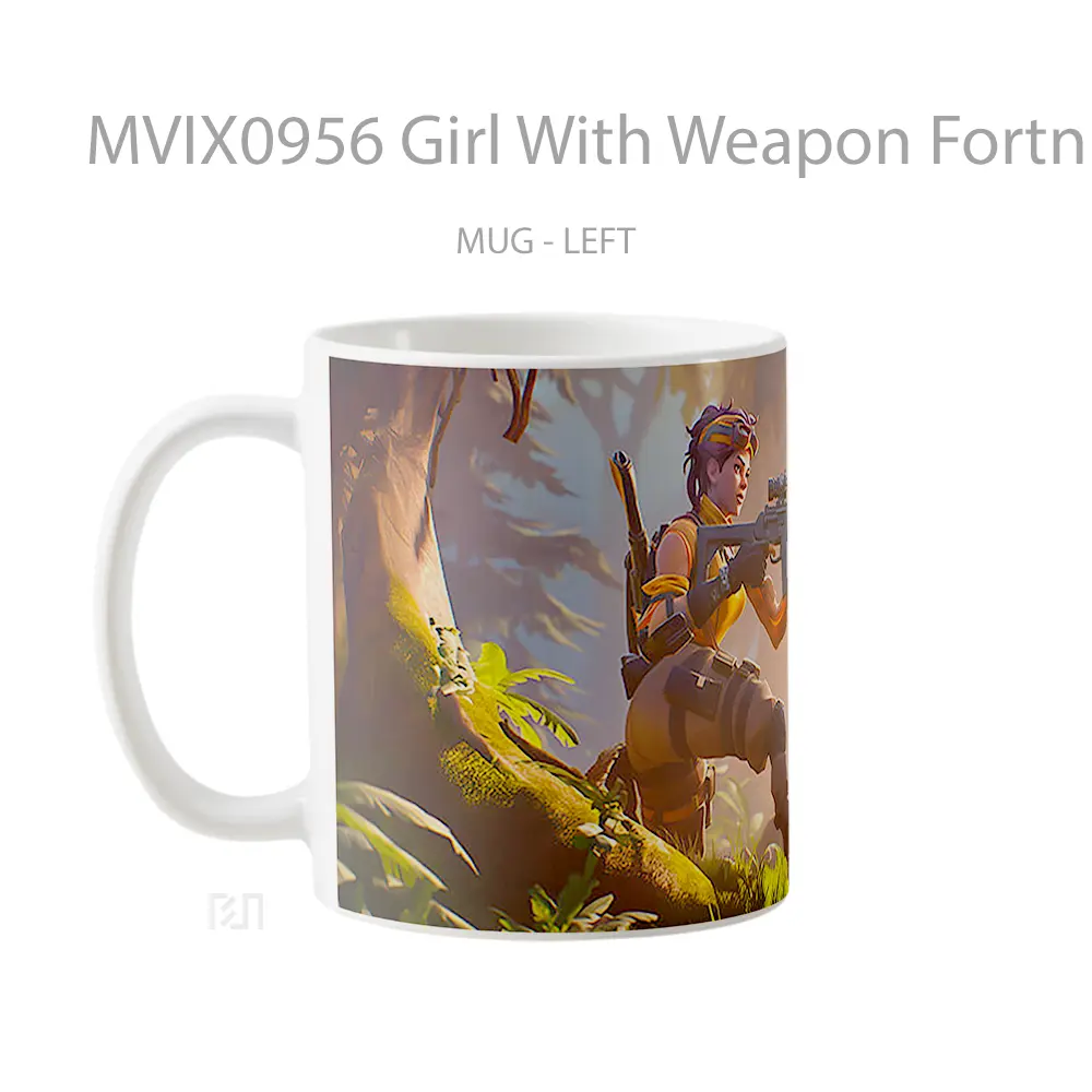 Mug Girl With Weapon Fortnite Hadiah Lucu dan Menarik - All-side / Desain