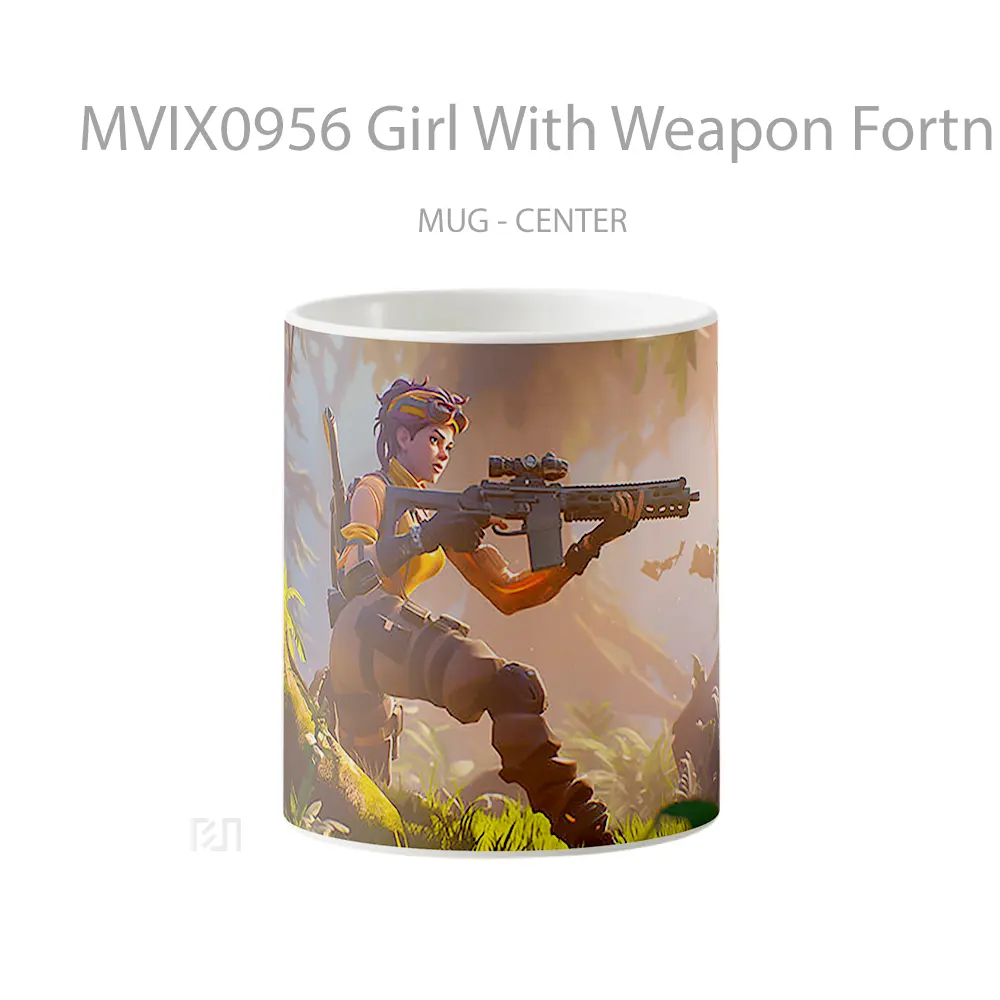 Mug Girl With Weapon Fortnite Hadiah Lucu dan Menarik