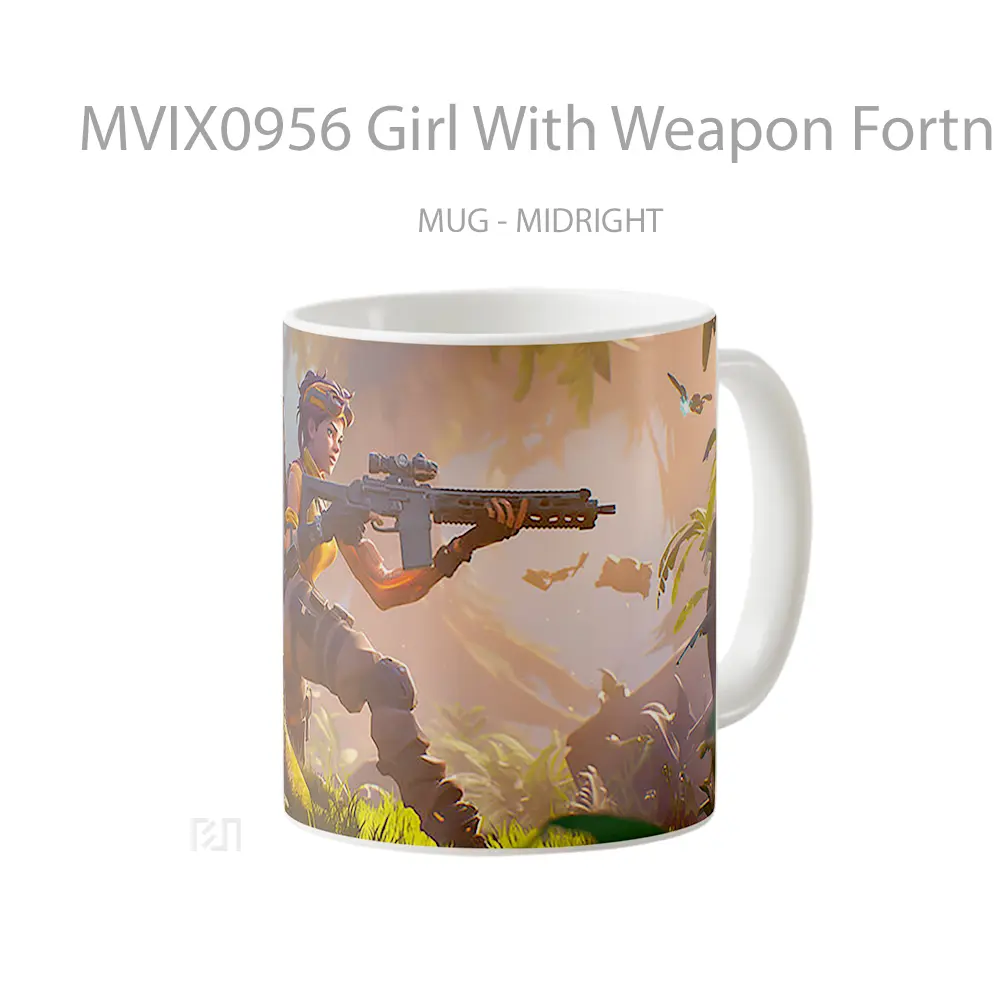 Mug Girl With Weapon Fortnite Hadiah Lucu dan Menarik - All-side / Desain