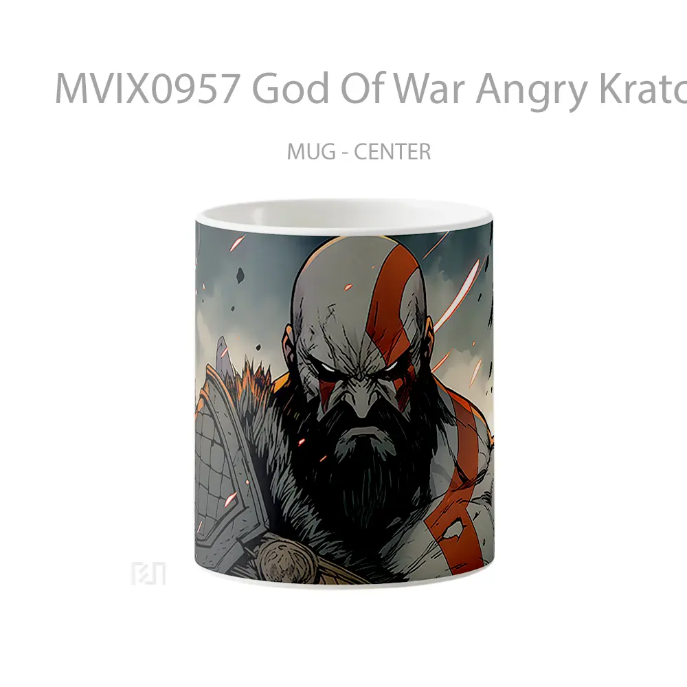 Mug God Of War Angry Kratos Mug Aesthetic Koleksi Spesial