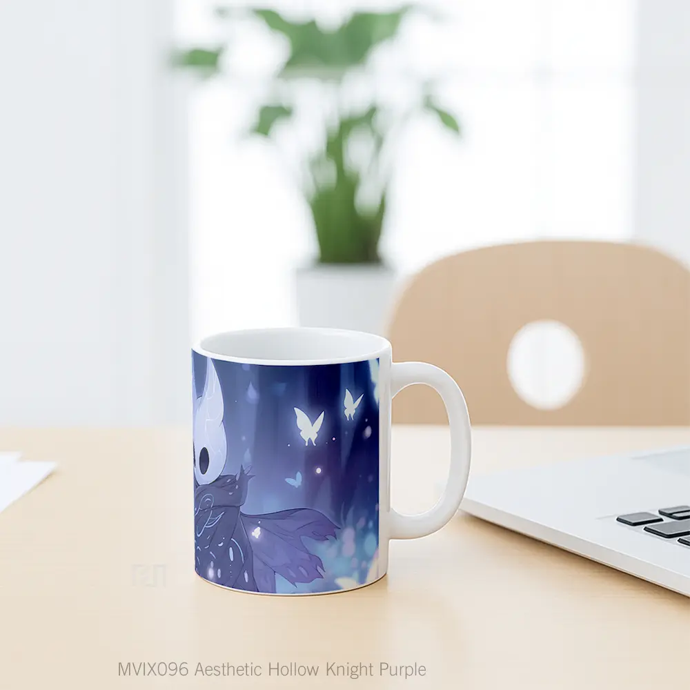 Mug Aesthetic Hollow Knight Purple Mug Aesthetic Koleksi Spesial - All-side / Desain