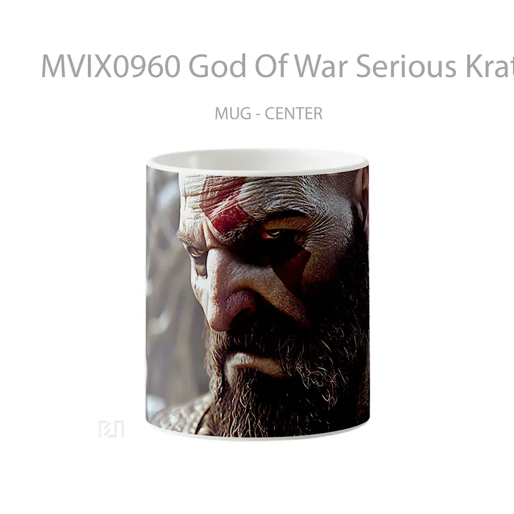 Mug God Of War Serious Kratos Koleksi Mug Limited Edition