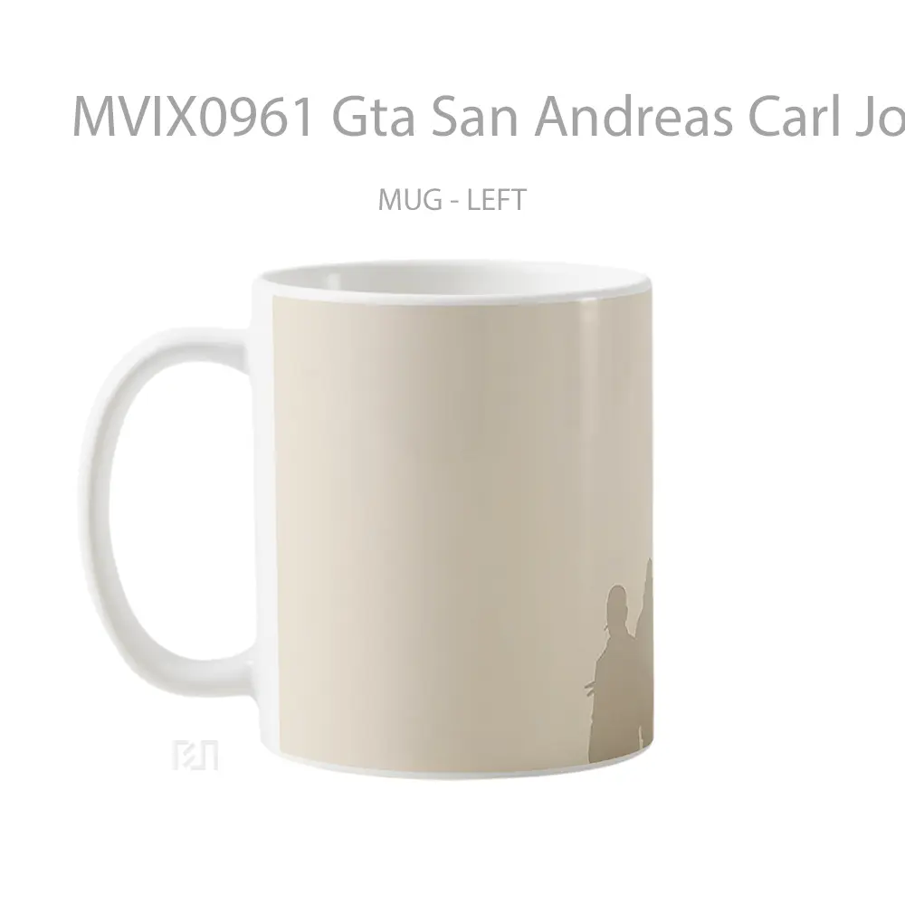 Mug Gta San Andreas Carl Johnson Beige Mug Aesthetic Koleksi Spesial - All-side / Desain