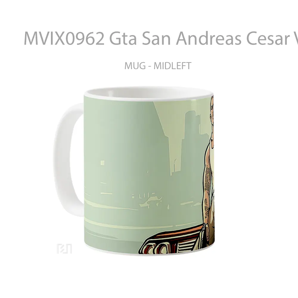 Mug Gta San Andreas Cesar Vialpando Gelas Keramik Desain Unik - All-side / Desain