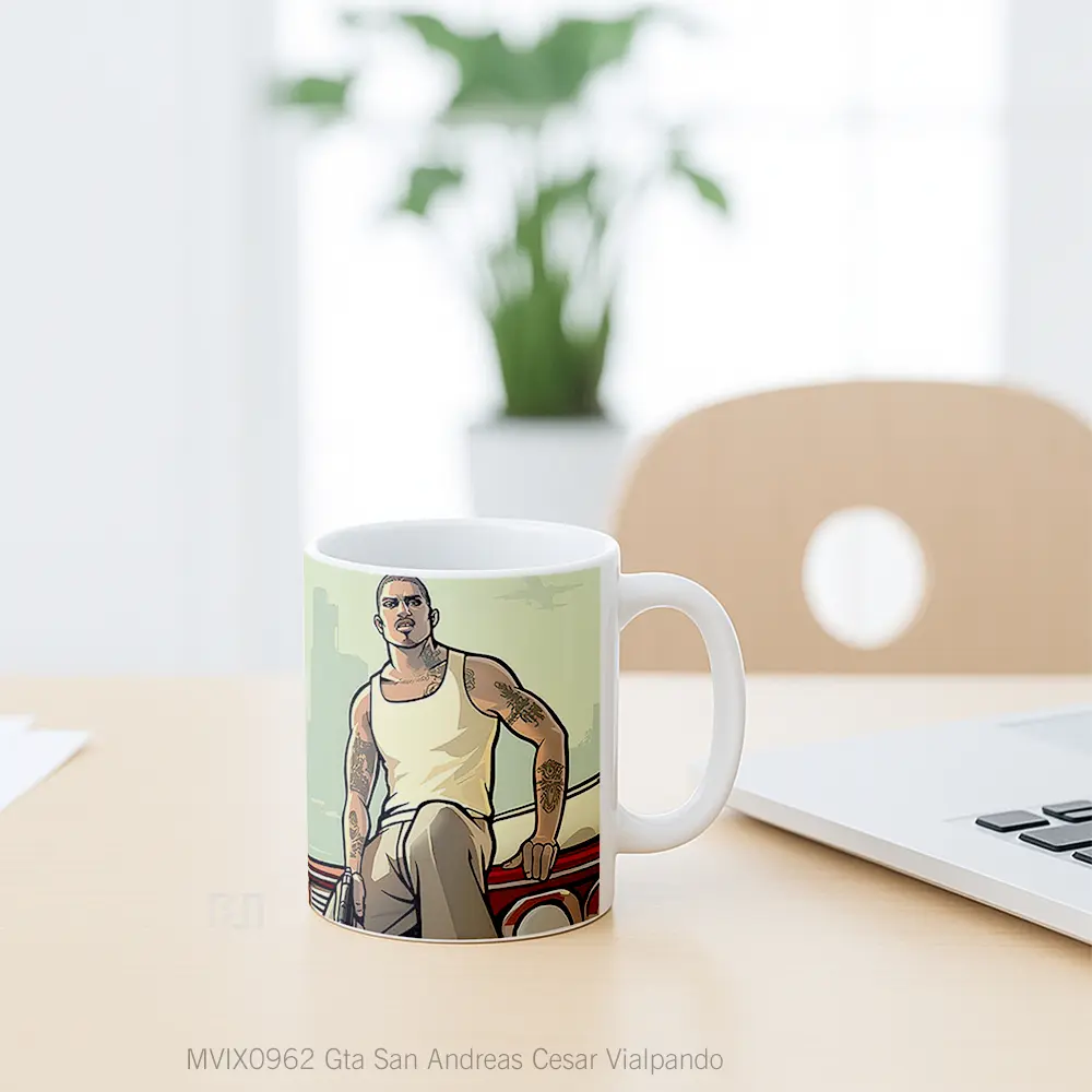 Mug Gta San Andreas Cesar Vialpando Gelas Keramik Desain Unik - All-side / Desain