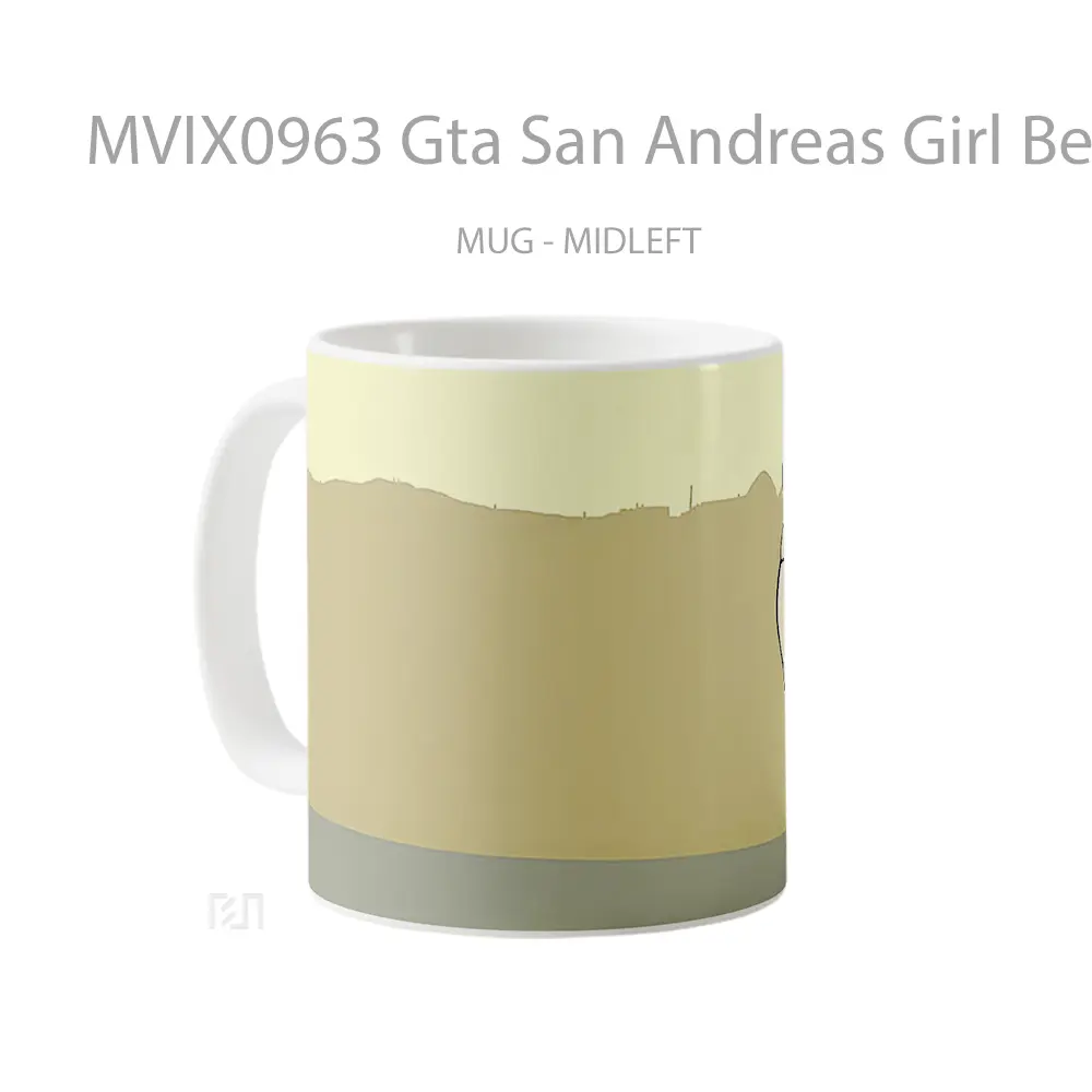 Mug Gta San Andreas Girl Beige Mug Aesthetic Koleksi Spesial - All-side / Desain