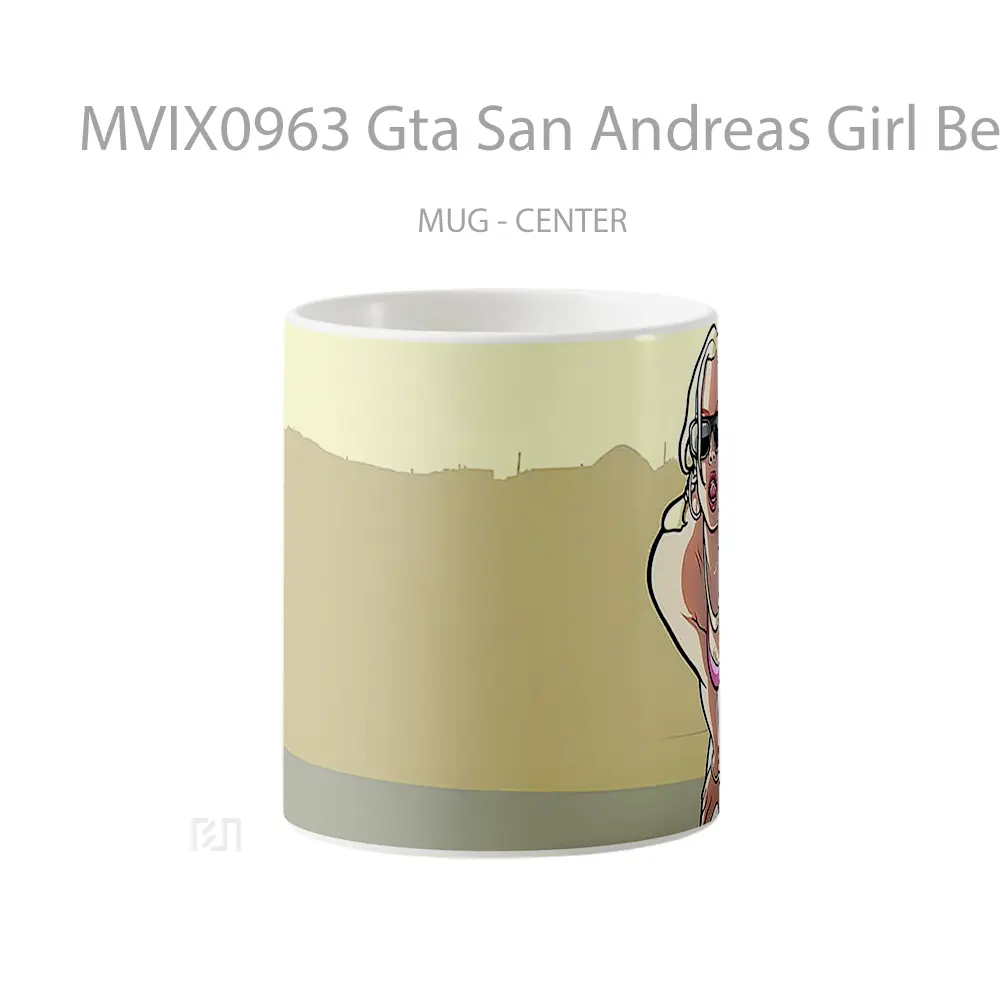 Mug Gta San Andreas Girl Beige Mug Aesthetic Koleksi Spesial