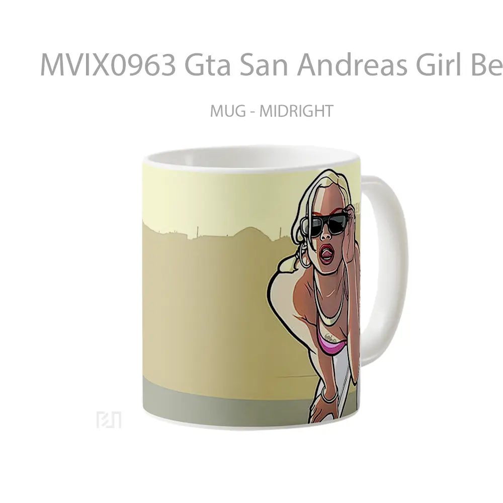 Mug Gta San Andreas Girl Beige Mug Aesthetic Koleksi Spesial - All-side / Desain