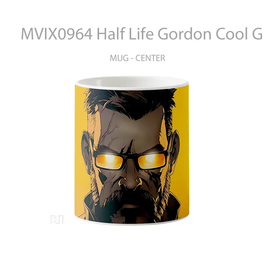 Mug Half Life Gordon Cool Game Gelas Keramik Koleksi Gaming