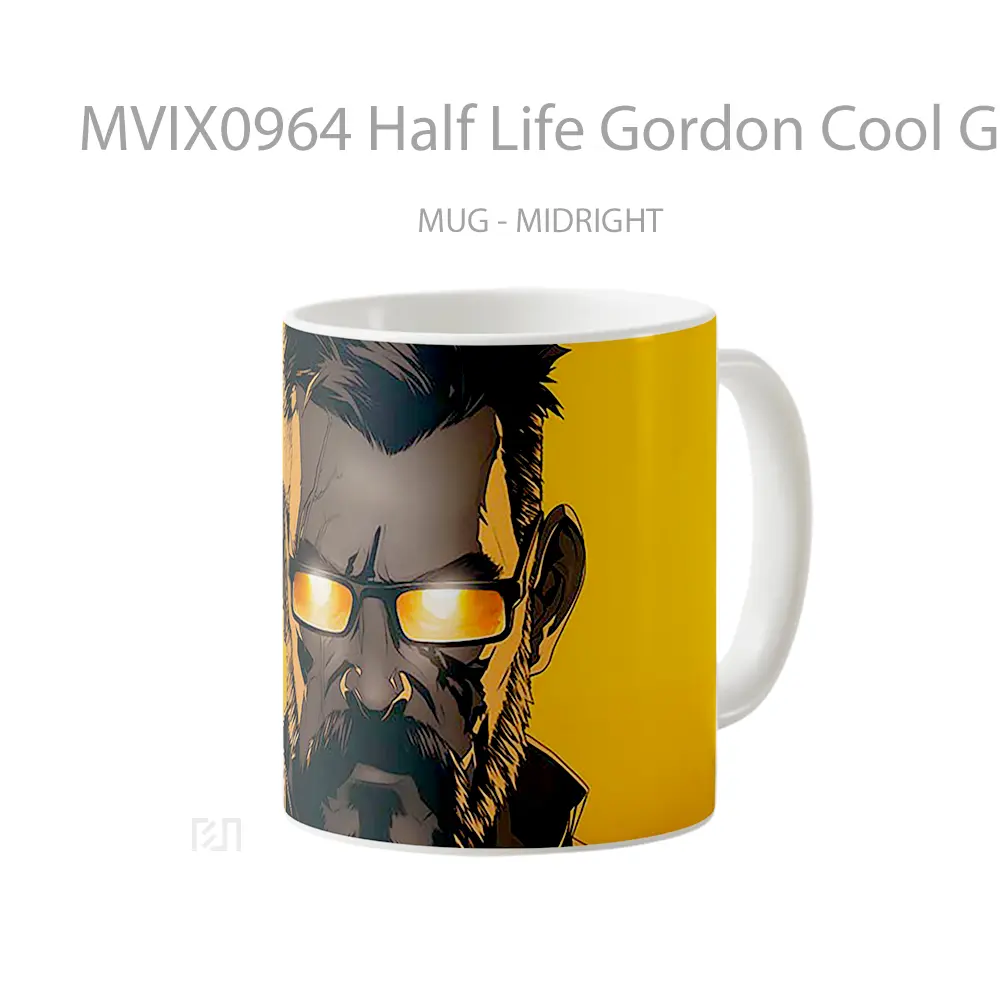 Mug Half Life Gordon Cool Game Gelas Keramik Koleksi Gaming - All-side / Desain