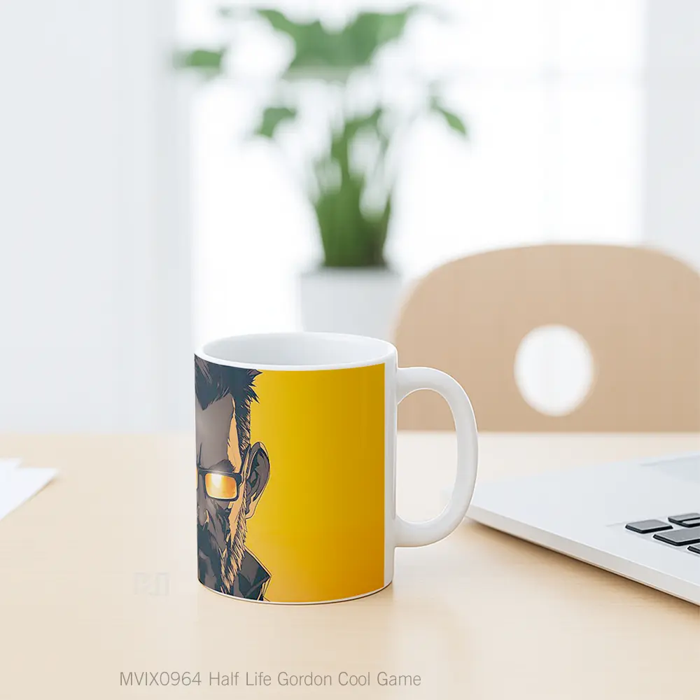 Mug Half Life Gordon Cool Game Gelas Keramik Koleksi Gaming - All-side / Desain