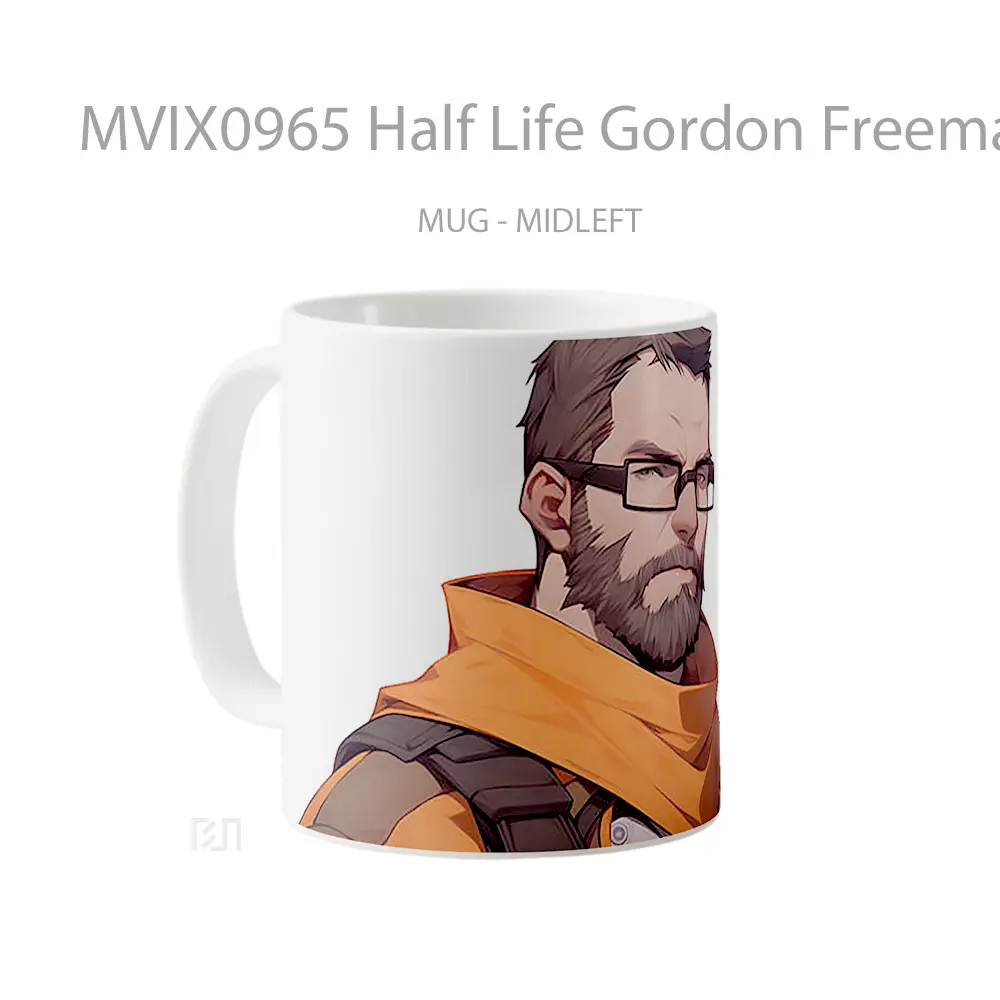 Mug Half Life Gordon Freeman White Koleksi Mug Limited Edition - All-side / Desain