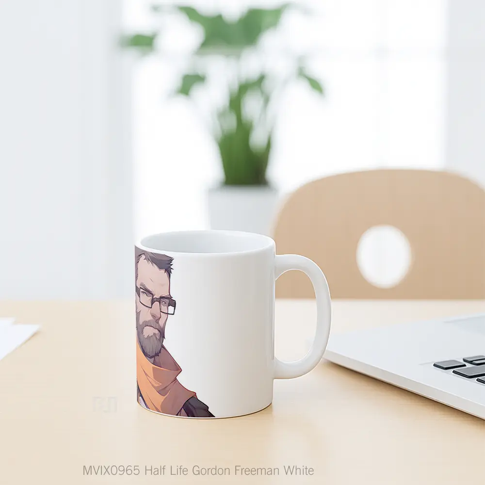 Mug Half Life Gordon Freeman White Koleksi Mug Limited Edition - All-side / Desain