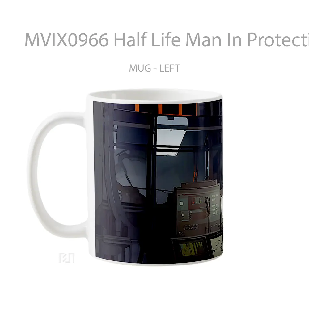 Mug Half Life Man In Protective Suit Koleksi Mug Limited Edition - All-side / Desain