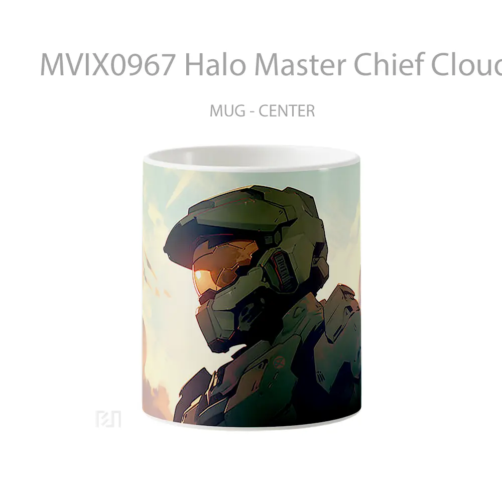 Mug Halo Master Chief Clouds Hadiah Lucu dan Menarik