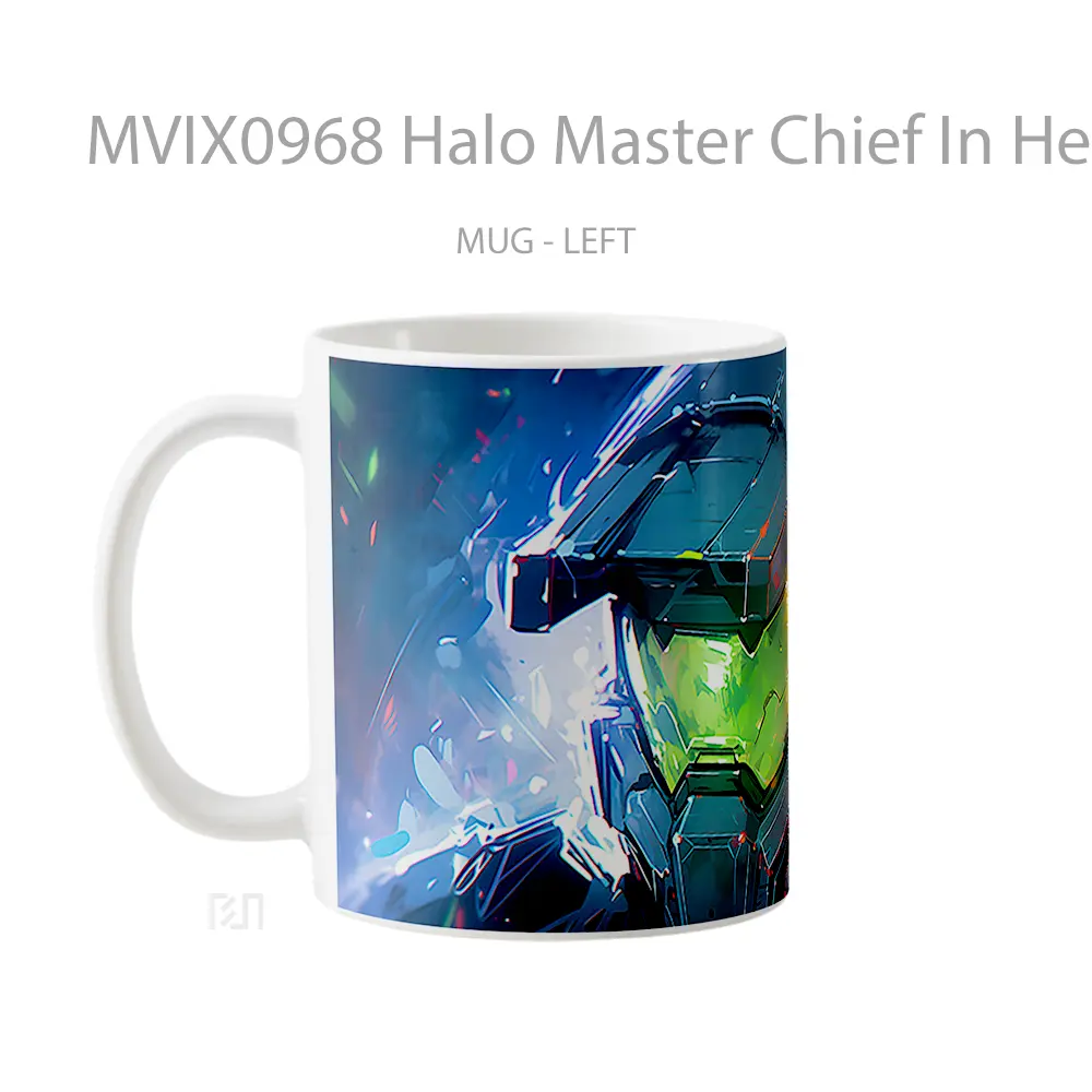 Mug Halo Master Chief In Helmet Koleksi Mug Limited Edition - All-side / Desain
