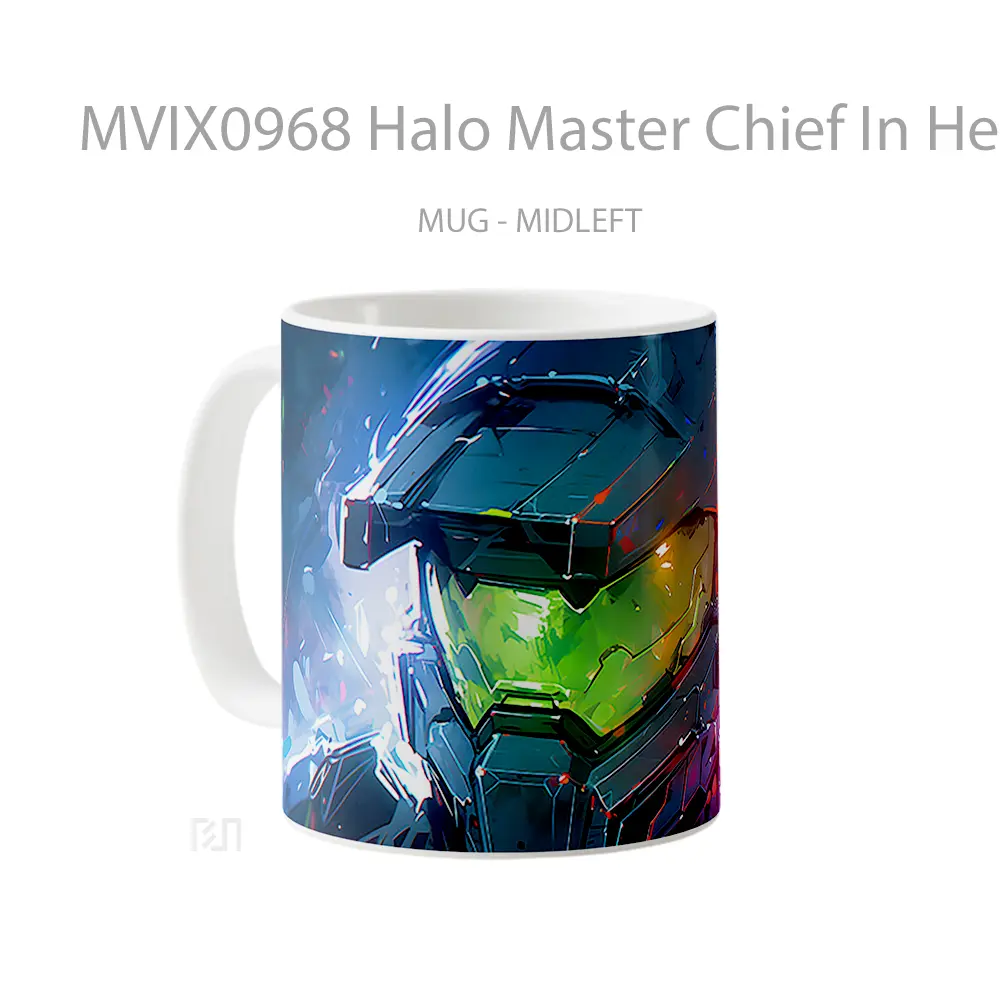 Mug Halo Master Chief In Helmet Koleksi Mug Limited Edition - All-side / Desain