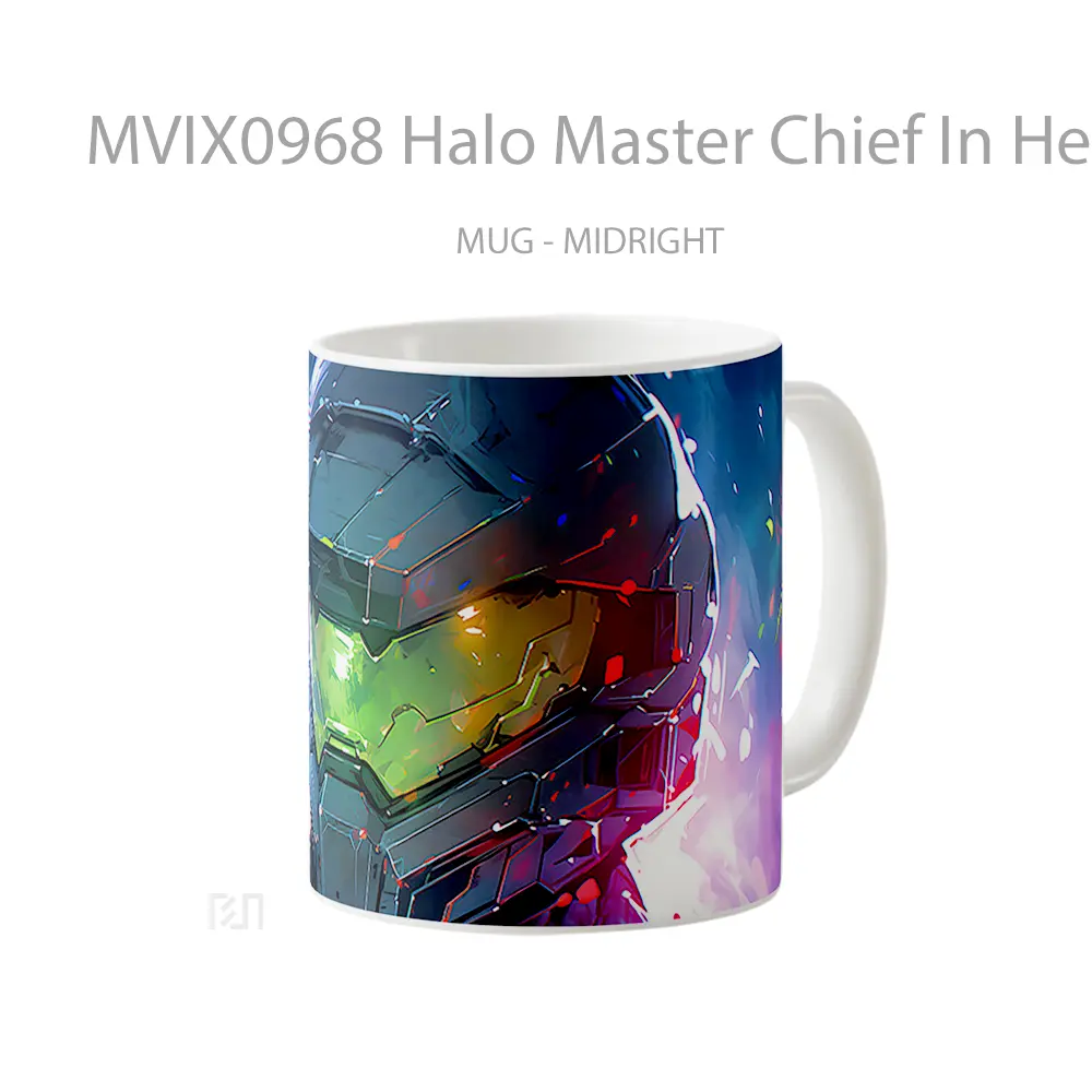 Mug Halo Master Chief In Helmet Koleksi Mug Limited Edition - All-side / Desain