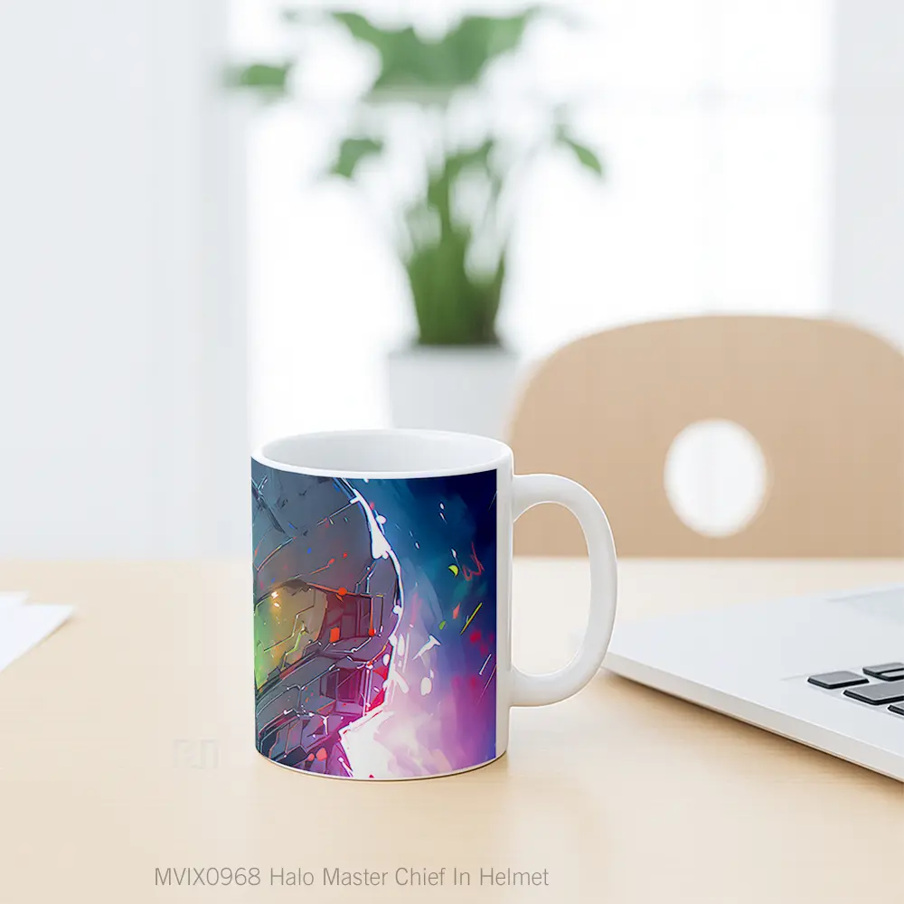Mug Halo Master Chief In Helmet Koleksi Mug Limited Edition - All-side / Desain