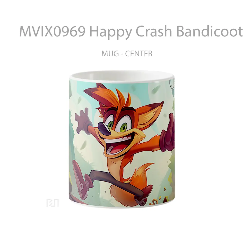 Mug Happy Crash Bandicoot Merchandise Game Favorit