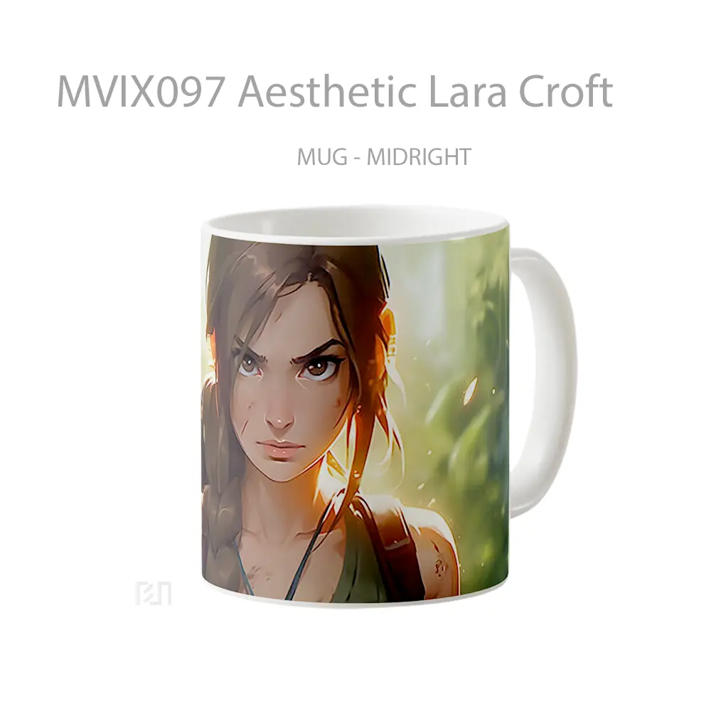 Mug Aesthetic Lara Croft Hadiah Lucu dan Menarik - All-side / Desain