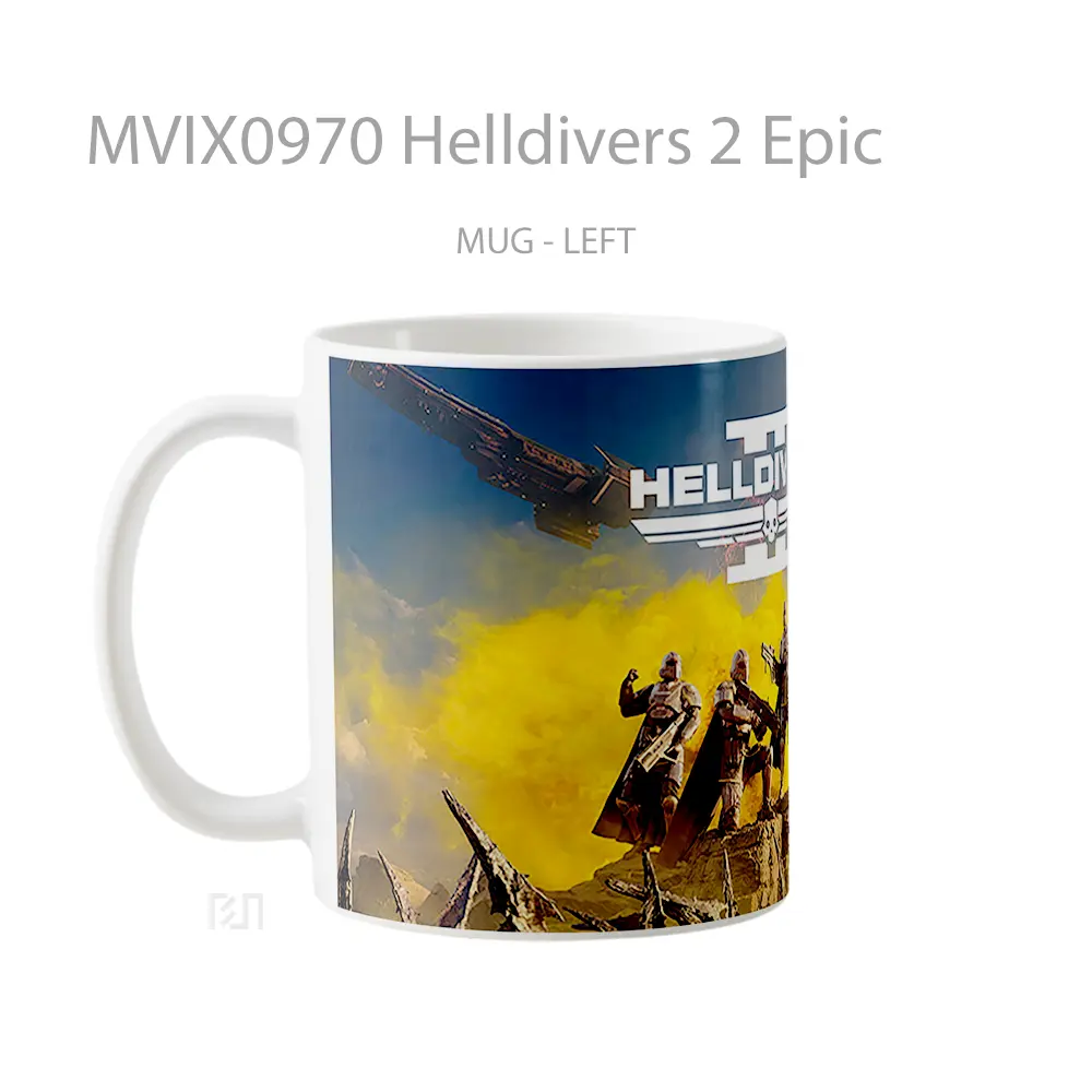 Mug Helldivers 2 Epic Hadiah Lucu dan Menarik - All-side / Desain