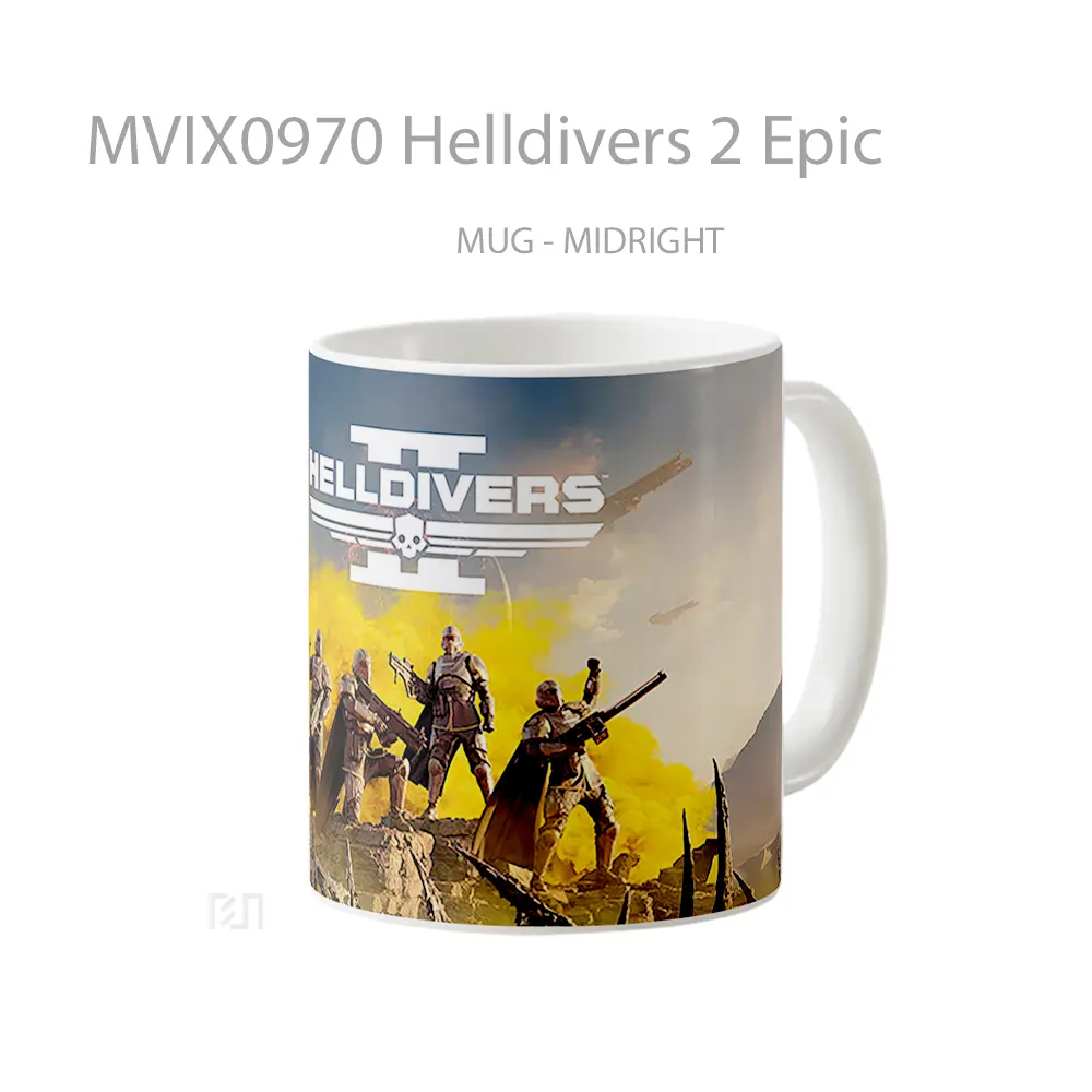 Mug Helldivers 2 Epic Hadiah Lucu dan Menarik - All-side / Desain