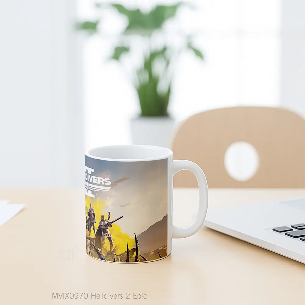 Mug Helldivers 2 Epic Hadiah Lucu dan Menarik - All-side / Desain
