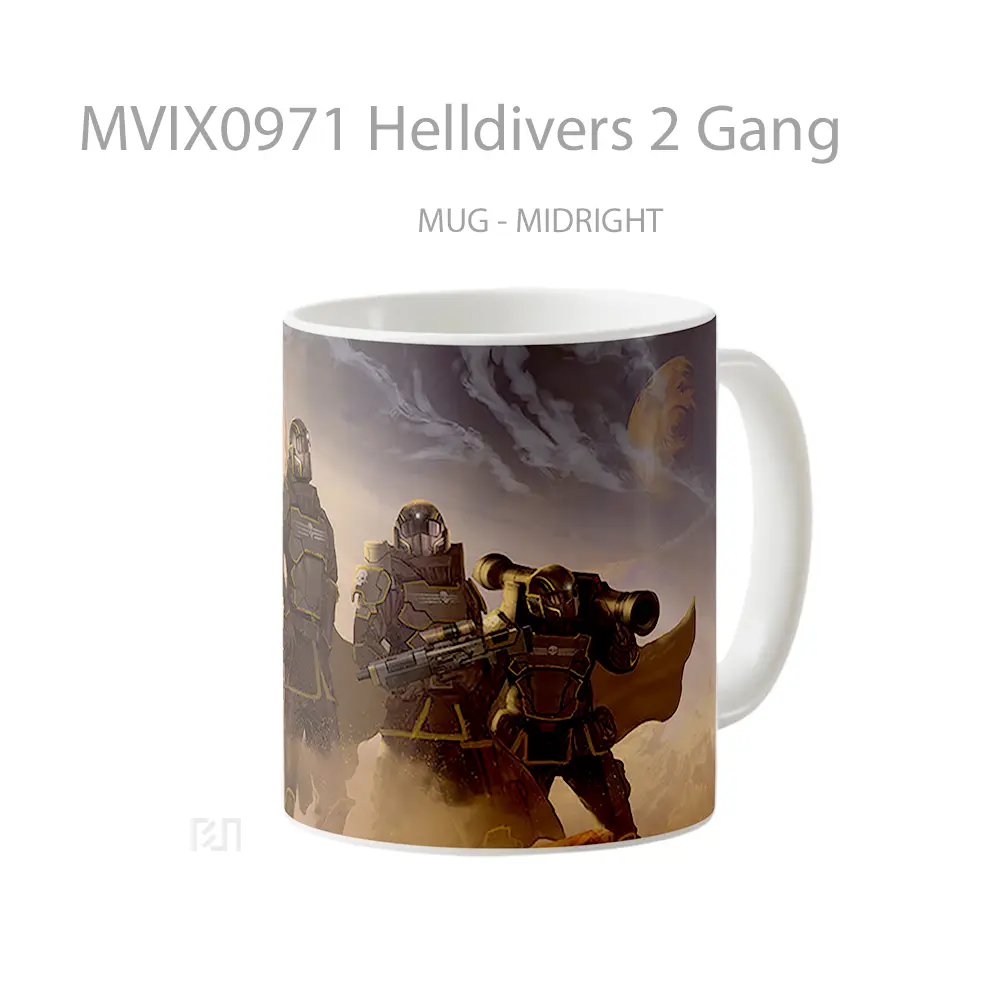 Mug Helldivers 2 Gang Koleksi Mug Limited Edition - All-side / Desain