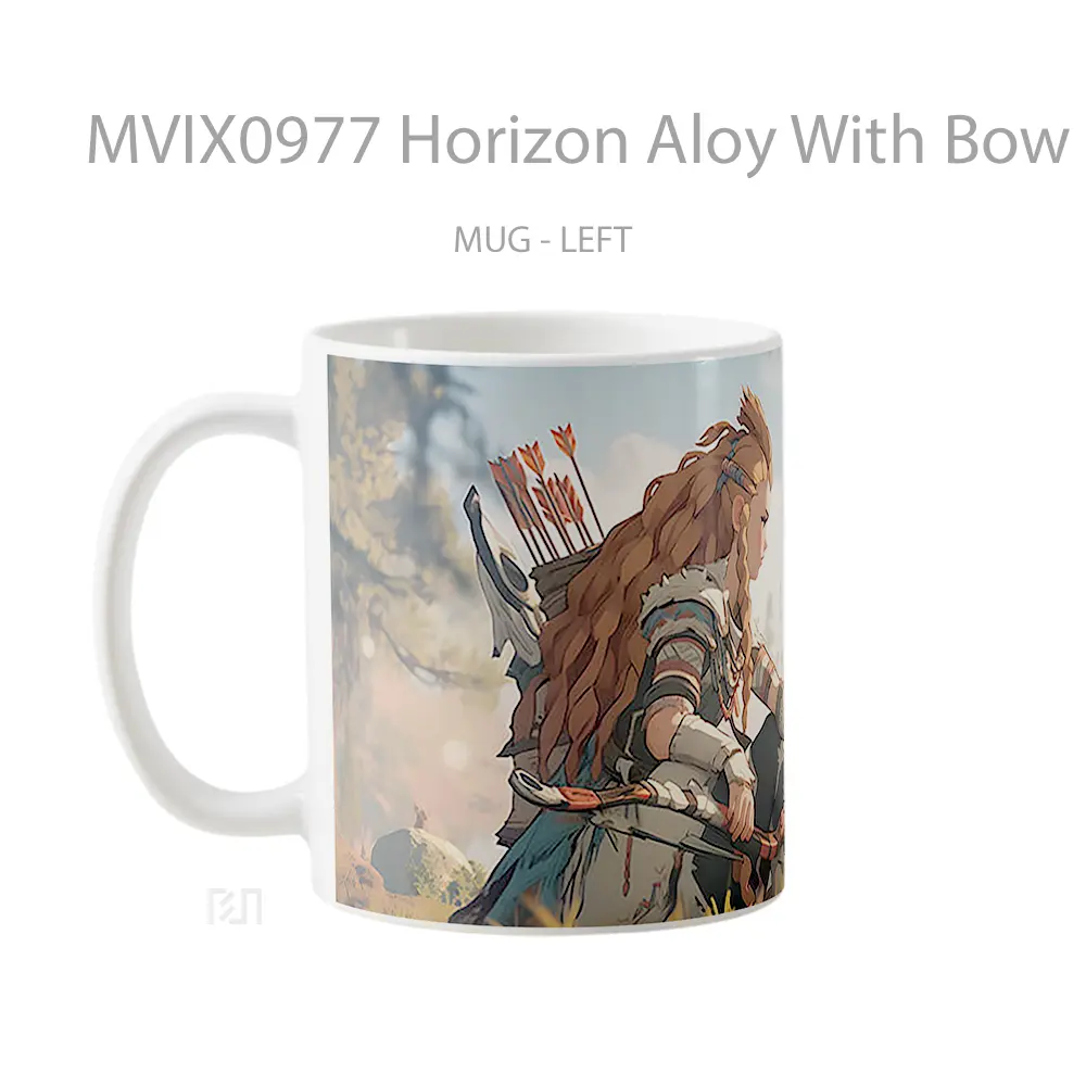 Mug Horizon Aloy With Bow Hadiah Lucu dan Menarik - All-side / Desain