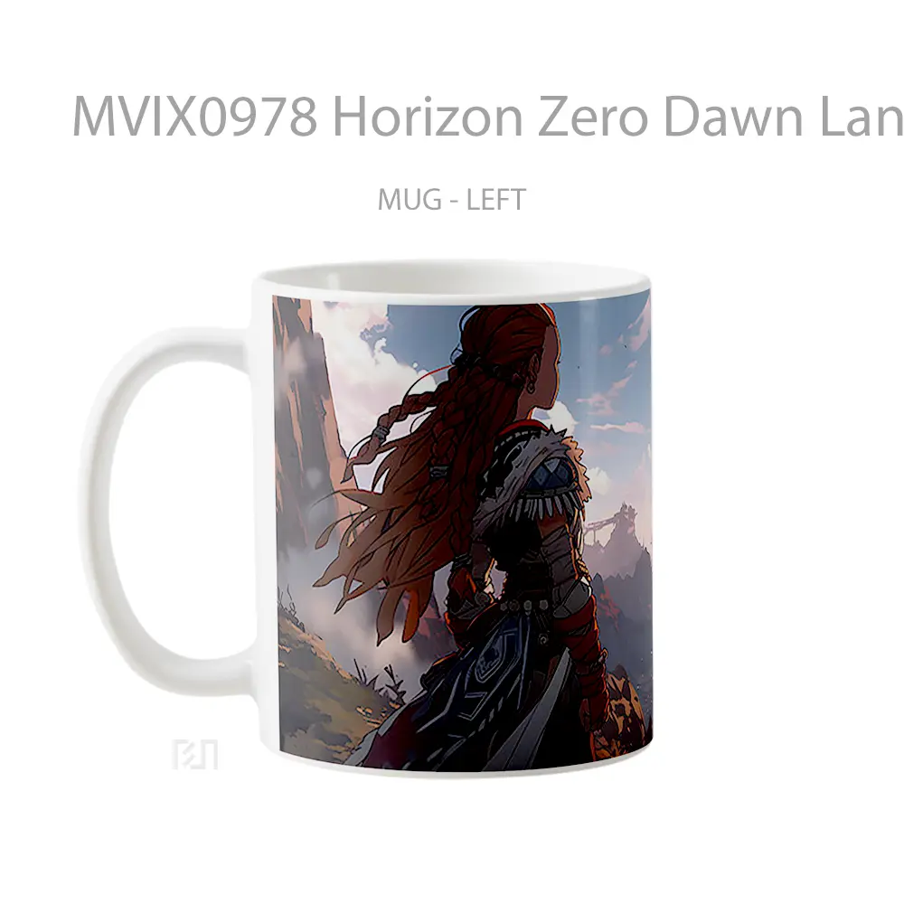 Mug Horizon Zero Dawn Landscape Gelas Keramik Desain Unik - All-side / Desain