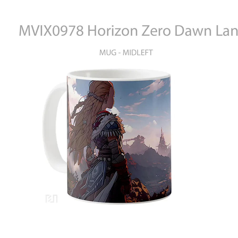 Mug Horizon Zero Dawn Landscape Gelas Keramik Desain Unik - All-side / Desain