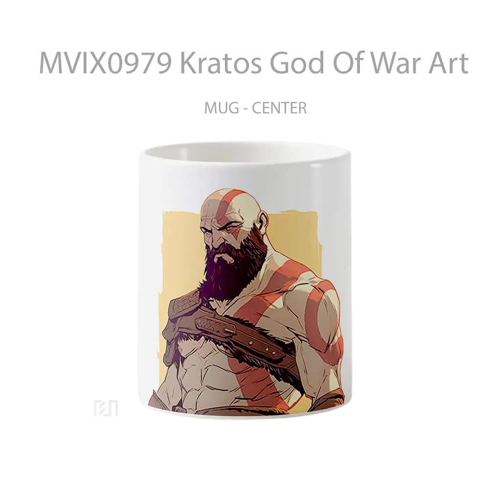 Mug Kratos God Of War Art Hadiah Lucu dan Menarik