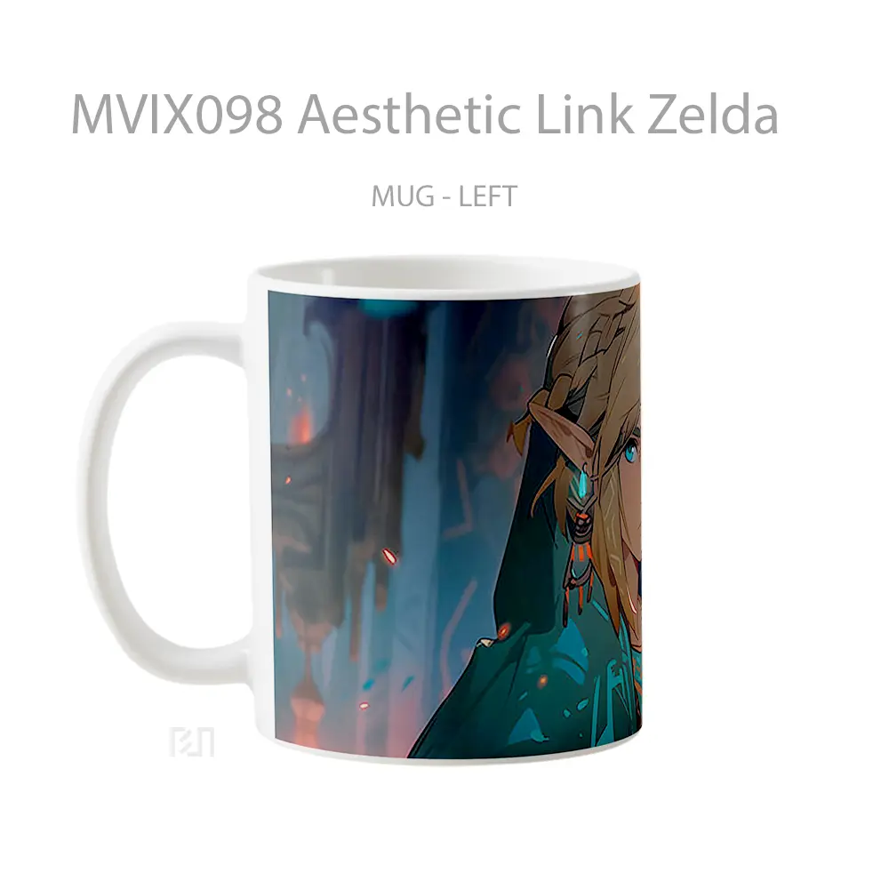 Mug Aesthetic Link Zelda Hadiah Lucu dan Menarik - All-side / Desain