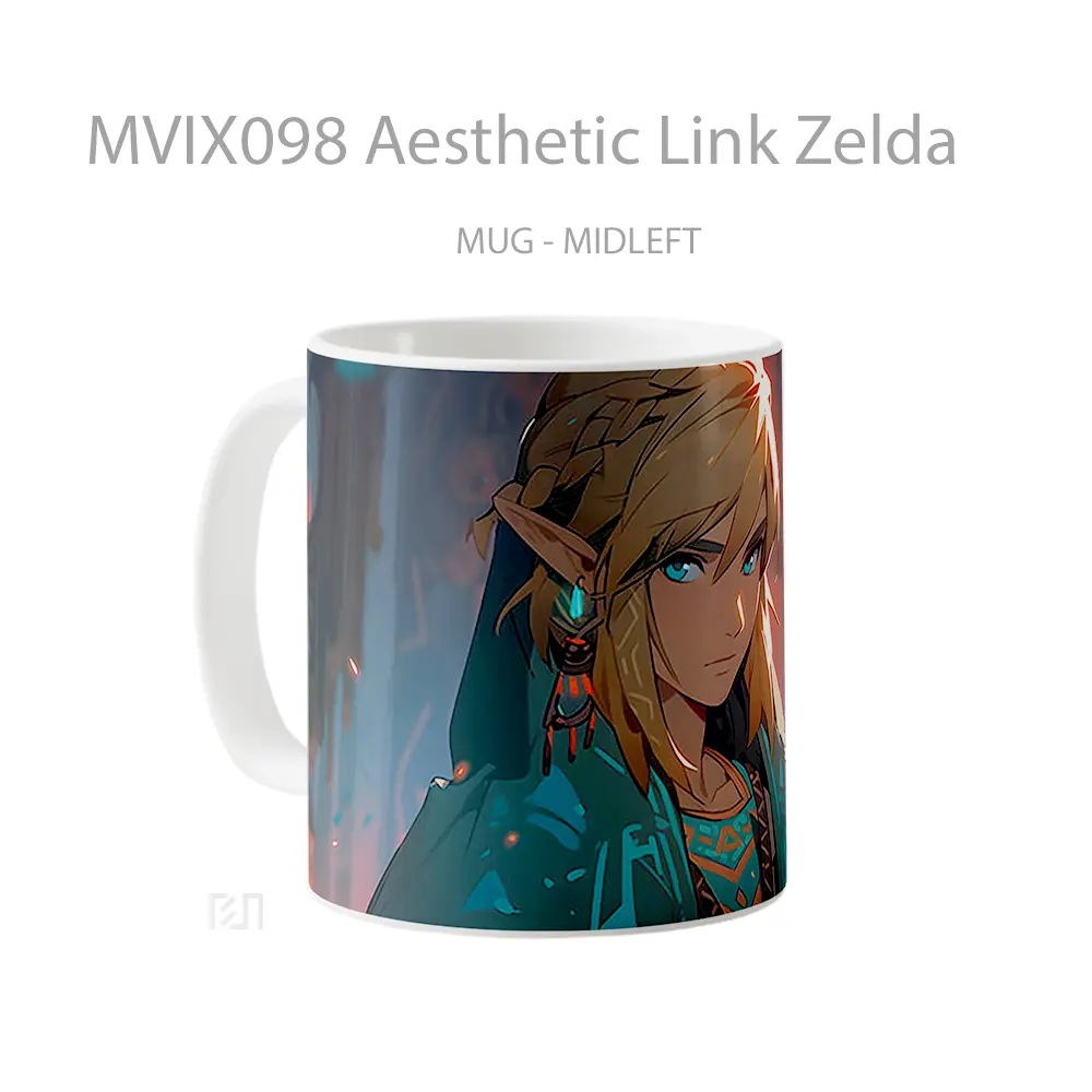 Mug Aesthetic Link Zelda Hadiah Lucu dan Menarik - All-side / Desain