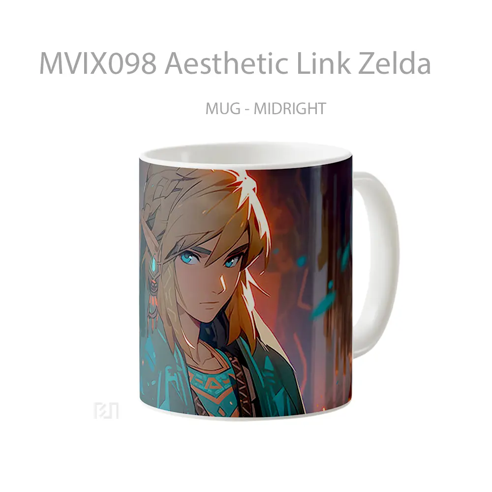 Mug Aesthetic Link Zelda Hadiah Lucu dan Menarik - All-side / Desain