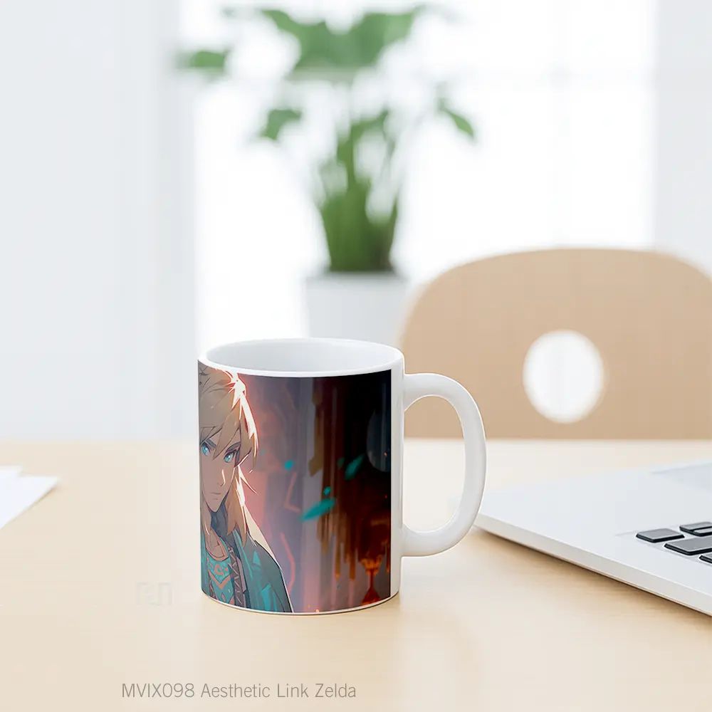 Mug Aesthetic Link Zelda Hadiah Lucu dan Menarik - All-side / Desain