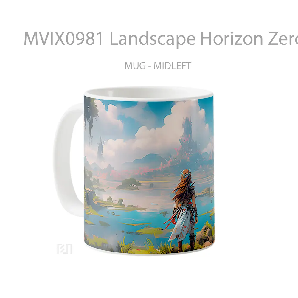 Mug Landscape Horizon Zero Dawn Hadiah Lucu dan Menarik - All-side / Desain