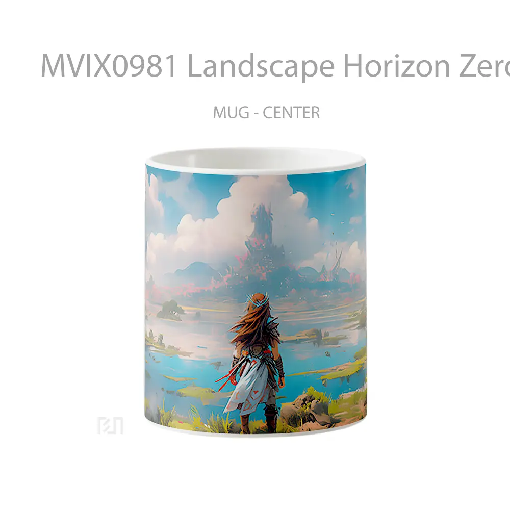 Mug Landscape Horizon Zero Dawn Hadiah Lucu dan Menarik