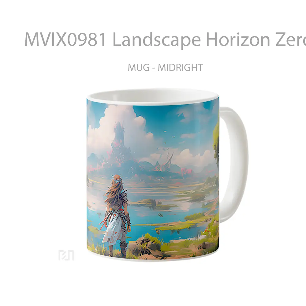 Mug Landscape Horizon Zero Dawn Hadiah Lucu dan Menarik - All-side / Desain