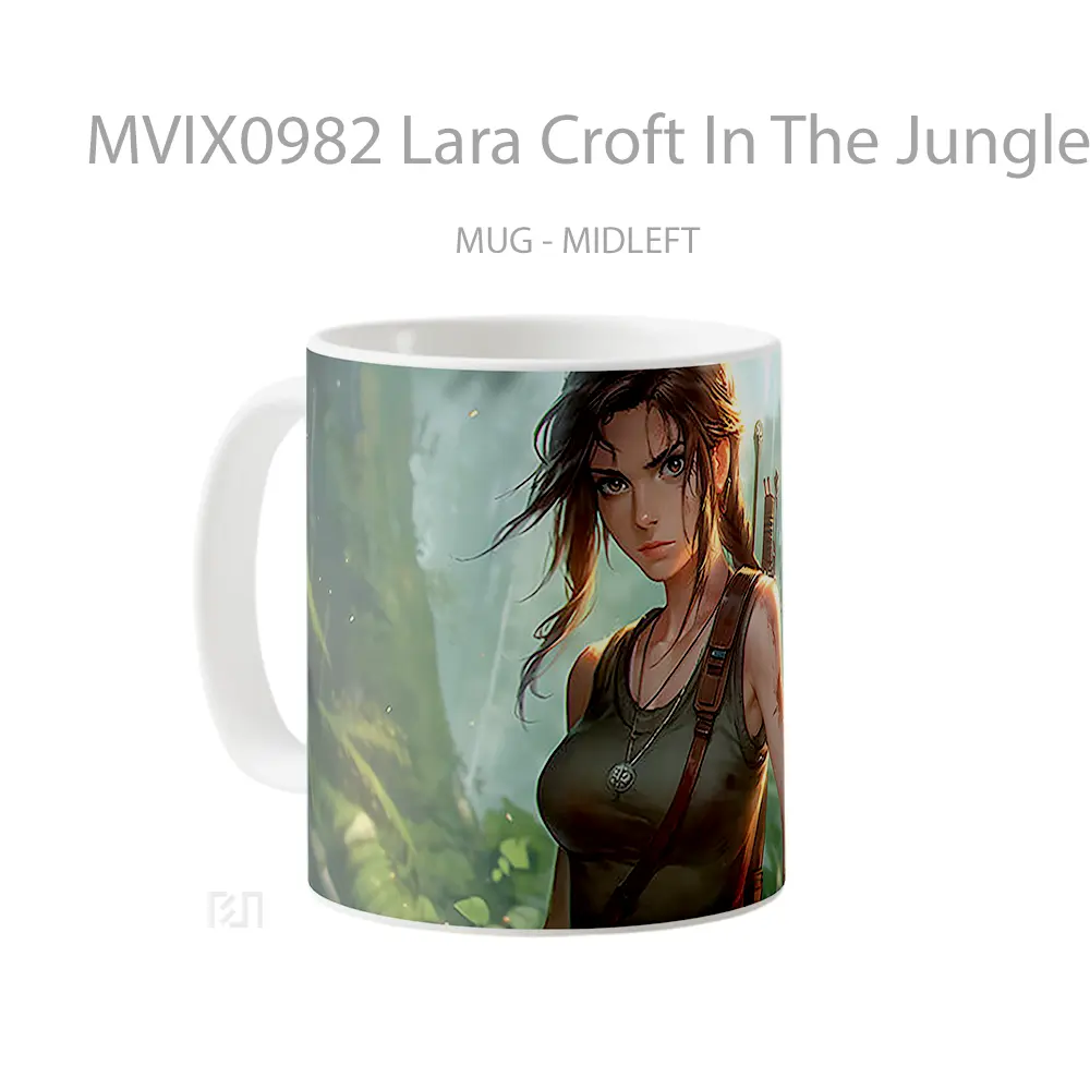 Mug Lara Croft In The Jungle Koleksi Mug Limited Edition - All-side / Desain